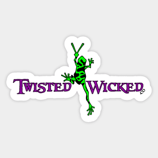 Twisted Wicked Peace Frog Sticker